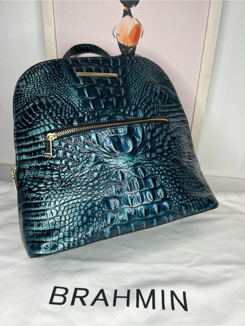 Brahmin Felicity Verdigris Melbourne Backpack